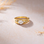 Starlight Diamond Ring, 14K Gold Vermeil, 3/8 ct Lab Grown Diamond-5