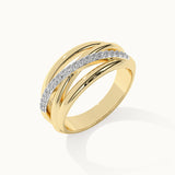 Crossover Pave Diamond Band