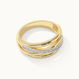 Crossover Pave Diamond Band