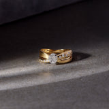 Radiant Bow Diamond Ring