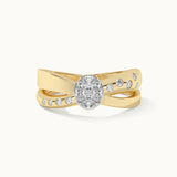 Radiant Bow Diamond Ring
