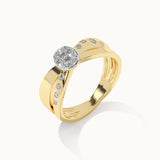 Radiant Bow Diamond Ring
