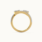 Subtle Wrap Diamond Ring