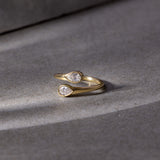 Pear Diamond Elegant Open Ring