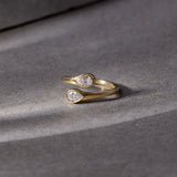 Pear Diamond Elegant Open Ring