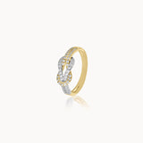 Infinity Knot Diamond Ring