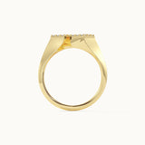 Grid Diamond Ring