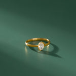 Eternal Solitaire Ring, 14K Gold Vermeil, 1/3 ct Lab Grown Diamond-5