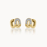 Shining Arc Diamond Hoops