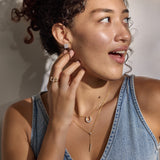 Halo Grid Diamond Earrings