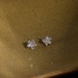 Diamond Blooming Sparkle Studs