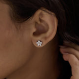 Diamond Blooming Sparkle Studs