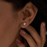 Princess Cluster Diamond Studs