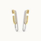 Elongated Drip Diamond Earrings
