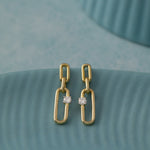 Chic Drop Solitaire Earrings, 14K Gold Vermeil, 1/5 ct Lab Grown Diamond-5