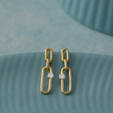 Chic Drop Solitaire Earrings, 14K Gold Vermeil, 1/5 ct Lab Grown Diamond-5