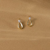 Gilt Diamond Earrings