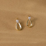 Gilt Diamond Earrings