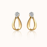 Gilt Diamond Earrings