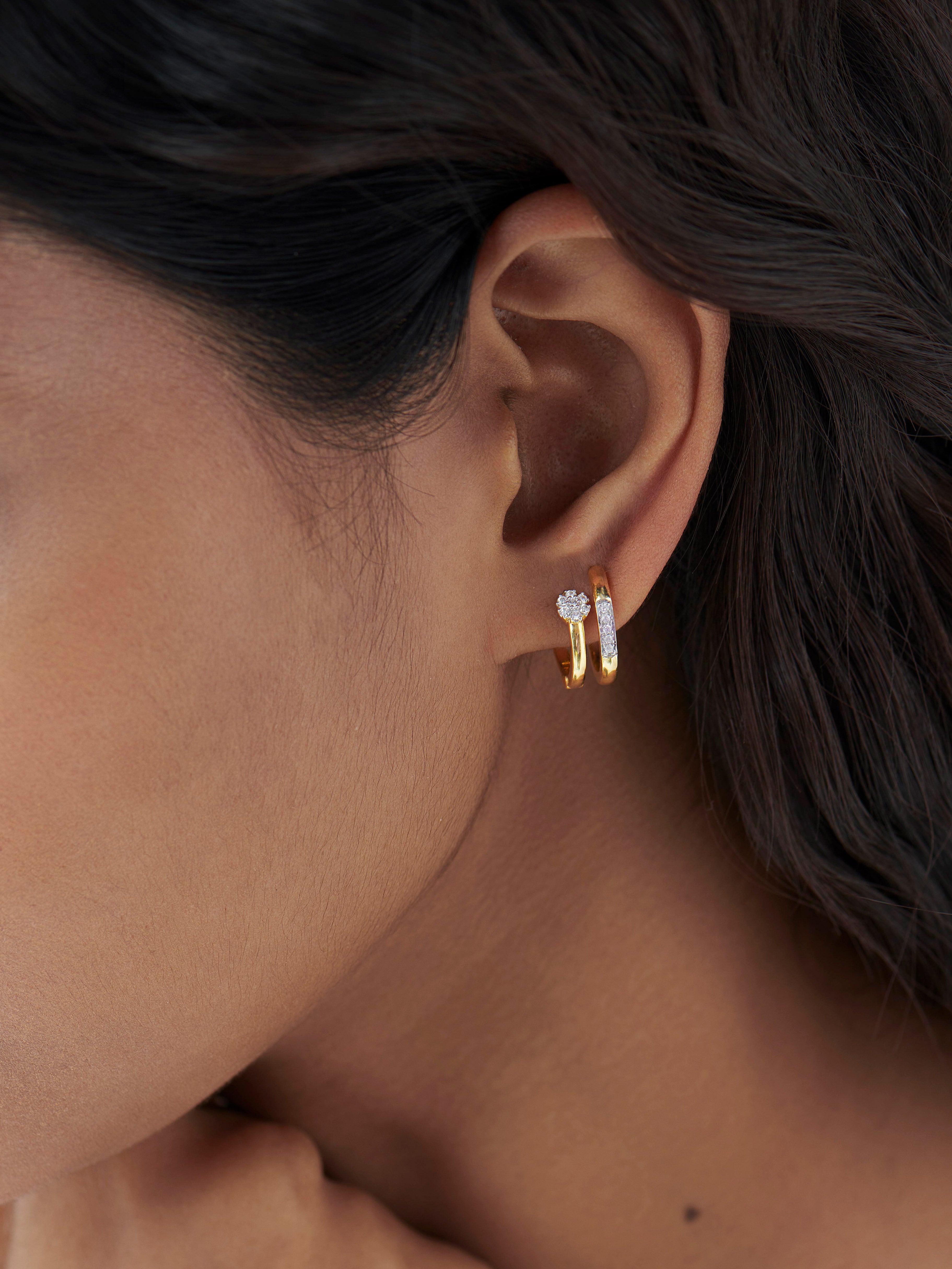 Gleam Diamond Stuggies, 14K Gold Vermeil, 1/5 ct Lab Grown Diamond-4