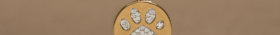 Bold Gold Paw Diamond Necklace