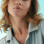 Eternal Bow Diamond Necklace, 14K Gold Vermeil, 3/8 ct Lab Grown Diamond-2