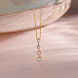 Ever Stylish Solitaire Necklace, 14K Gold Vermeil, 1/3 ct Lab Grown Diamond-1