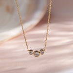 Moonlit Solitaire Necklace, 14K Gold Vermeil, 1/3 ct Lab Grown Diamond-5