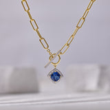 Gemstone Glow Toggle Necklace