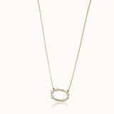 Diamond Ellipse Necklace