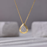Edgy Drop Diamond Necklace