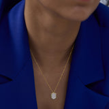 Golden Light Diamond Necklace