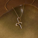 Twilight Bow Diamond Necklace