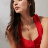 Golden Drop Diamond Necklace