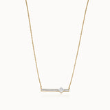 Bar Cluster Princess Daimond Necklace