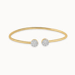 Flexible Diamond Oval Bracelet, 14K Gold Vermeil, 3/4 ct Lab Grown Diamond-3