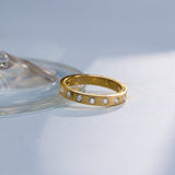 Minimalist Diamond Stackable Band