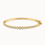Journey Diamond Oval Bracelet, 14K Solid Gold, 1 ct Lab Grown Diamond-3