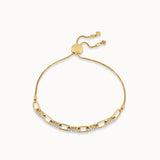 Diamond Paperclip Bolo Bracelet, 14K Gold Vermeil, 5/8 ct Lab Grown Diamond-3