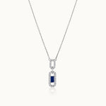 Paperclip Link Necklace, Sterling Silver, 1/3 ct Lab Grown Diamond-3
