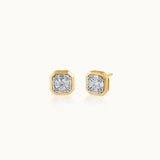 Octa Diamond Earrings, 14K Solid Gold, 3/8 ct Lab Grown Diamond-3