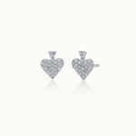 Spade Diamond Earrings, 14K Solid Gold, 1/3 ct Lab Grown Diamond-3