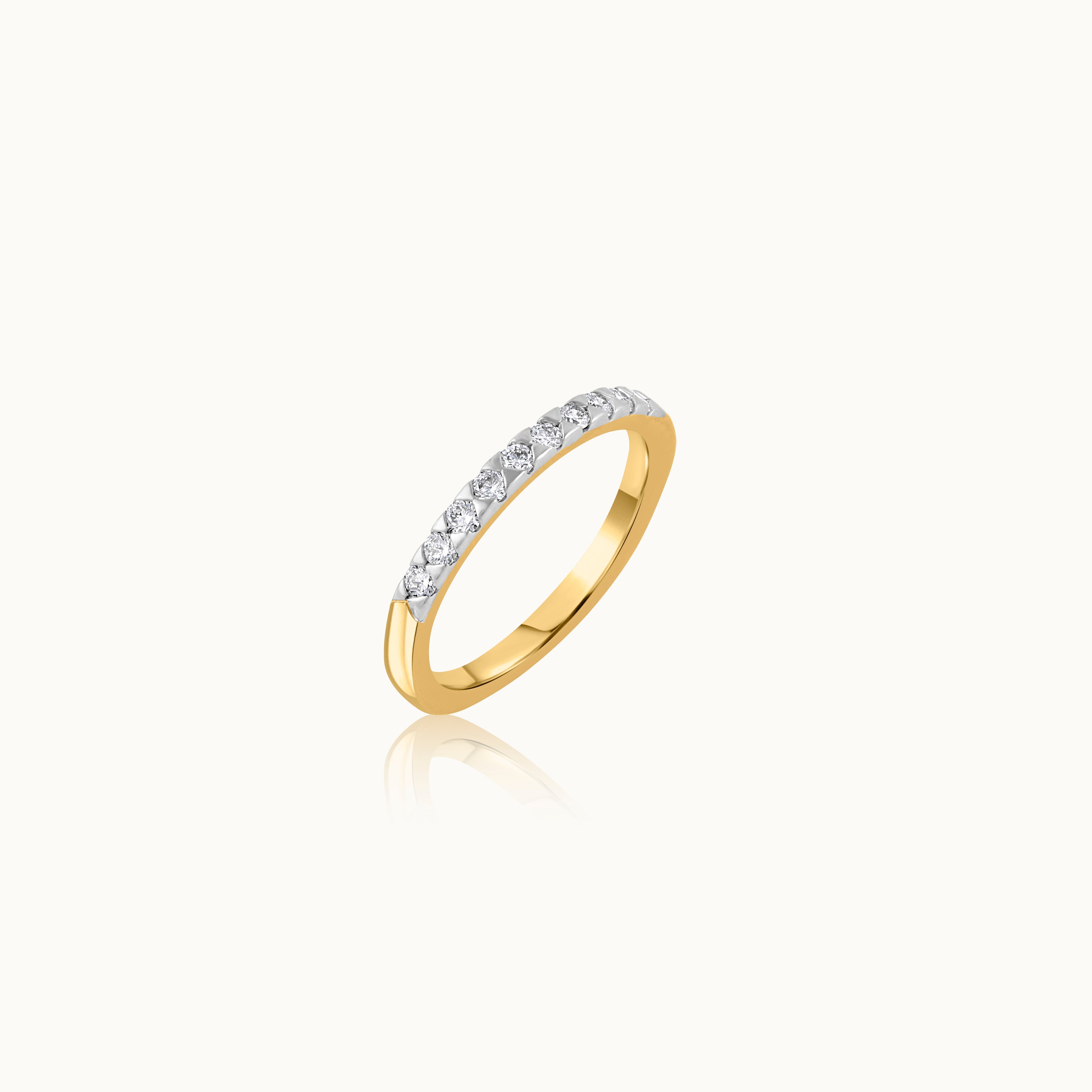 Sleek Eternity Band, 14K Solid Gold, 1/4 ct Lab Grown Diamond-3