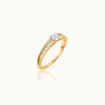 Chanel Solitaire Ring, 14K Gold Vermeil, 1/3 ct Lab Grown Diamond-3