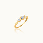 Entwine Stacker Ring, 14K Gold Vermeil, 1/3 ct Lab Grown Diamond-3