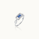 Paperclip Link Ring, 14K Solid Gold, 1/6 ct Lab Grown Diamond-3