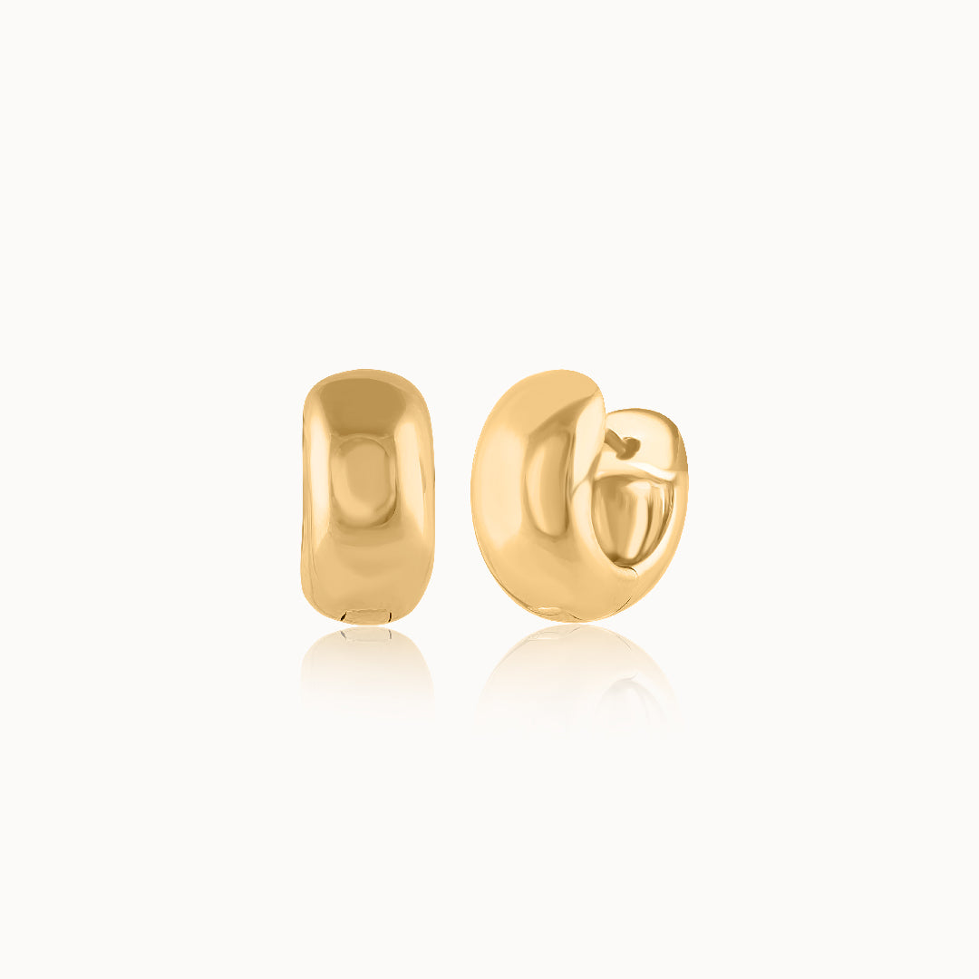 Chunky Small Hoops, 14K Gold Vermeil-3