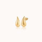 Teardrop Studs, 14K Gold Vermeil-3