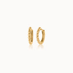 Beaded Hoops, 14K Gold Vermeil-3