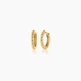 Beaded Hoops, 14K Gold Vermeil-3